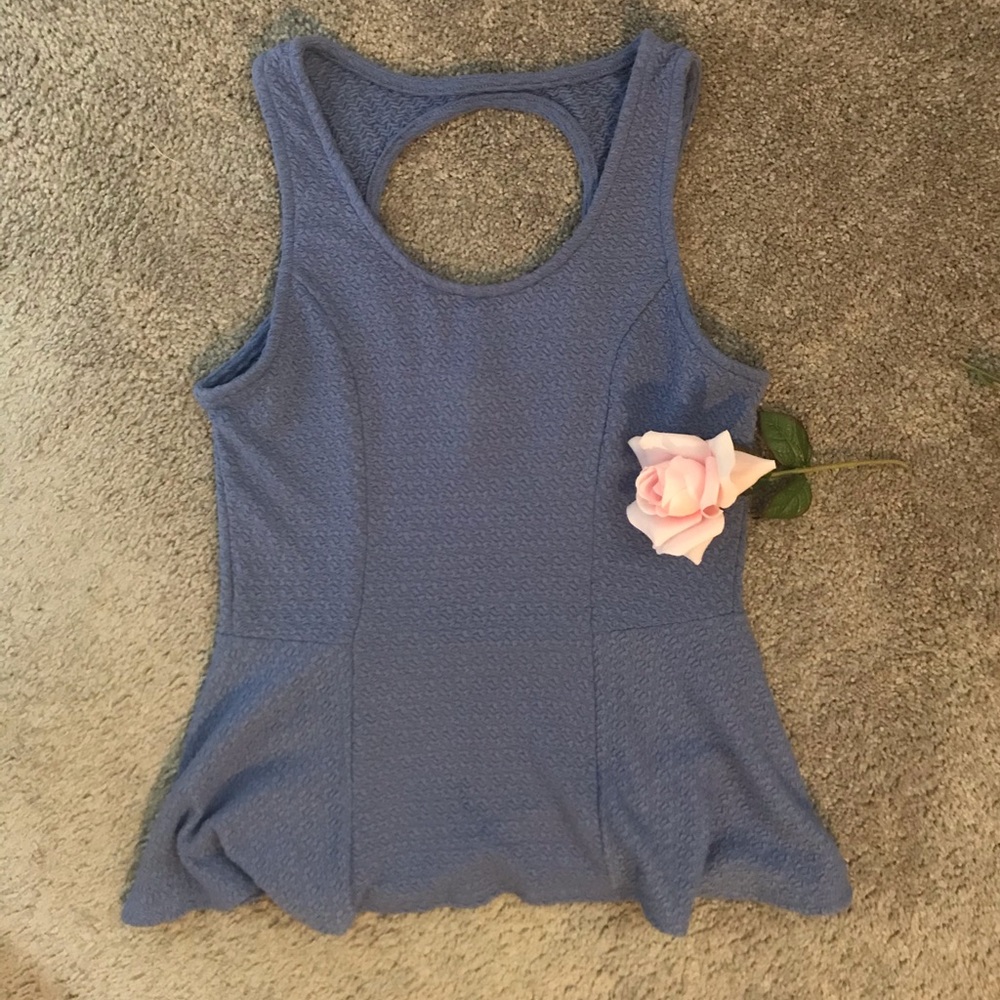Kirra | Peplum Purple Tank